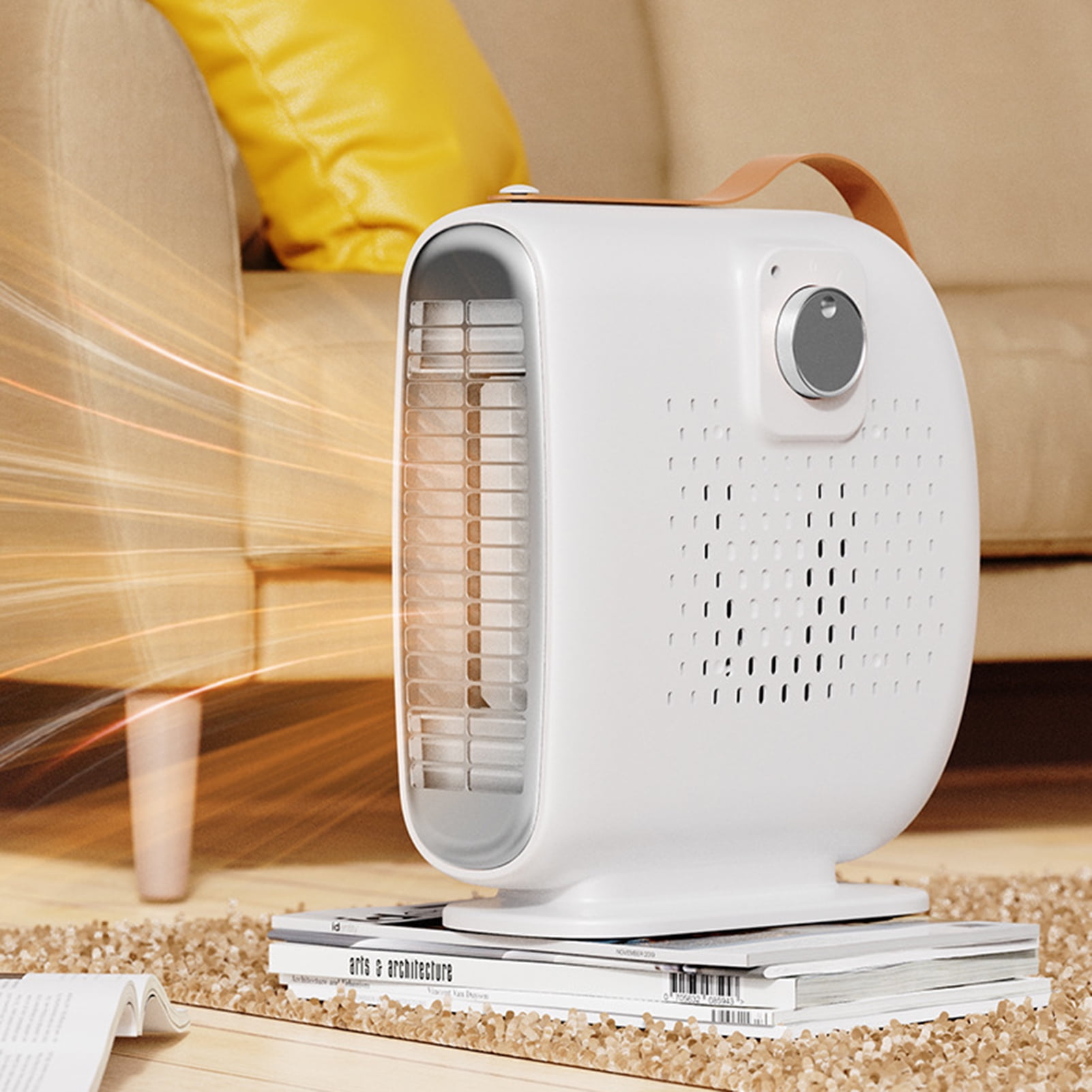 Air Heater with Handle 3 Gears Adjustment Intelligent Thermostat Wide-angle  Delivery Standing Sleeping Fan Heater for Office | Walmart Canada