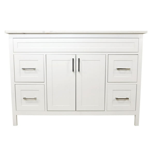 Camea 48-inch Simply White Single Sink Bathroom Vanity