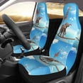thumbnail image 2 of Sikiie Elephant Giraffe Car Seat Protector 2 Pack Car Seat Cushion Mat, Car Seat Covers for SUV, Truck, Van, 2 of 7