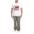 thumbnail image 5 of CafePress - Proud Democat Men's Light Pajamas - Men's Light Loose Fit Cotton Pajama Set, 5 of 7