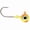 CHART ORG, variant on VMC Tungsten Moon Eye 1/8oz Round Ball Jighead Glow Black Wonderbread
