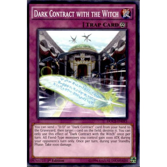 YuGiOh Dimension of Chaos Common Dark Contract with the Witch DOCS-EN095