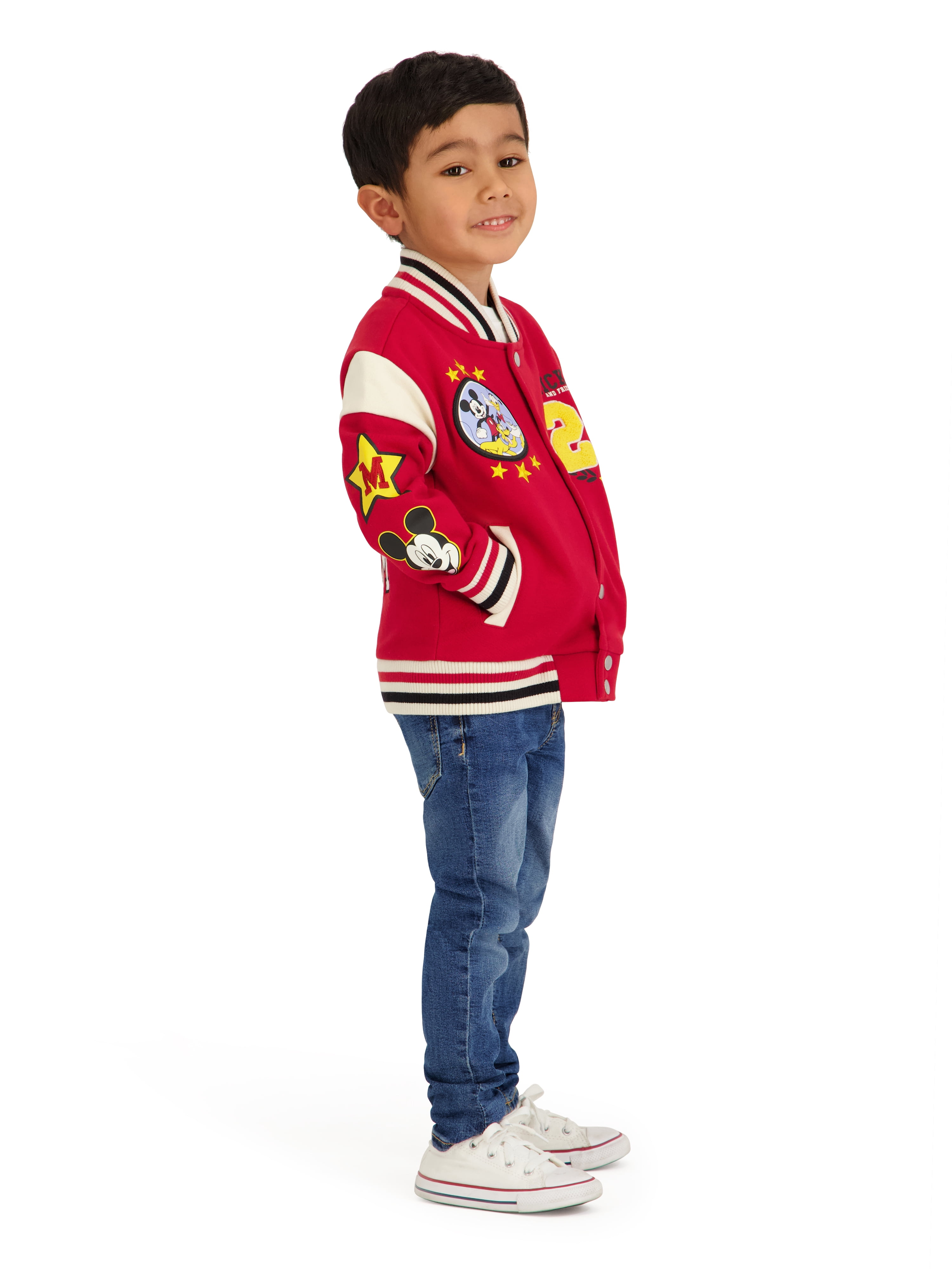 Mickey & Friends Toddler Boy Bomber Jacket, Sizes 12M-5T