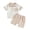 0Beige, variant on Toddler Boy Summer Outfit Polo Shirt Shorts Set 2 Piece Boys Clothing Set 12M-47T