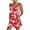 Red, variant on Clearance Under 5$! Women's Summer Comfortable Casual Suspender Printing Shorts Pocket Jumpsuit Shorts with Pockets 2025 Clothes