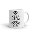 thumbnail image 2 of 15 oz Cooking Gifts keep calm and cook on Crossed Chef Knives Coffee Mug Tea Cup, 2 of 4