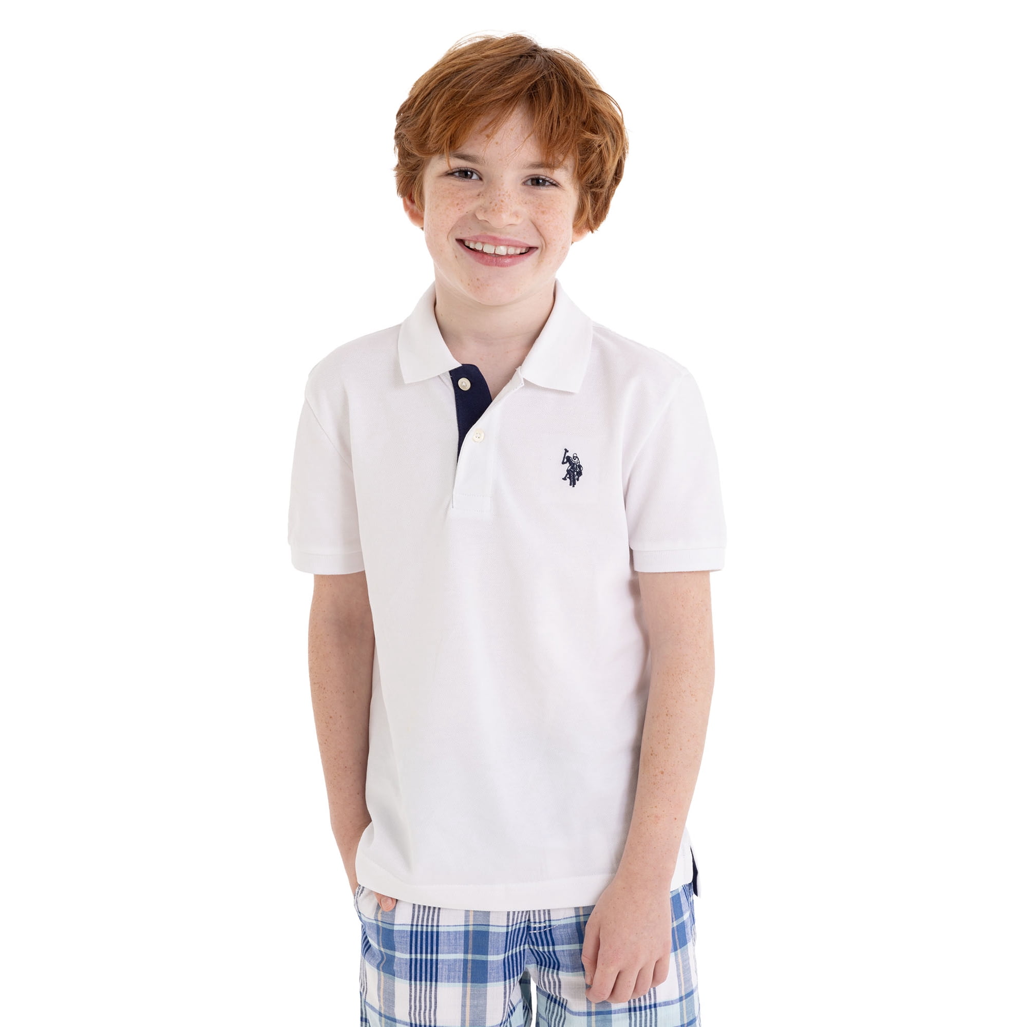 U.S. Polo Assn. Boys Pique Polo Shirt, Sizes 4-18