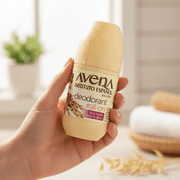 Avena Roll-On Deodorant, 100% Natural Oat, Unisex, Long-Lasting, 2.5 Fl oz. Bottle