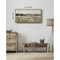 thumbnail image 7 of Drsoum Large 20x40in Natural Framed Meadow with Flowers Vintage Wall Art Landscape Painting Retro Scenery Farmhouse Bedroom Living Room Decor, 7 of 7