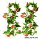 thumbnail image 5 of Cateissary 2 uds vid Artificial gloria de la mañana follaje colgante decoración del hogar planta de vid de simulación Plantas Artificiales rojo, 5 of 6