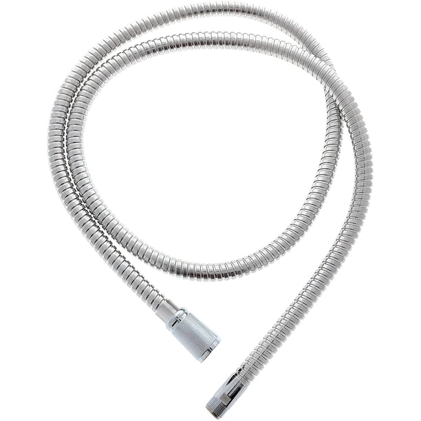 59-Inch Pull-Out Spray Hose Replacement For Grohe Kitchen Faucets – 46092000 / 46174000 Compatible, Starlight Chrome, 304 Stainless Steel & Brass, Lead-Free PEX Inner Tube