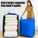 thumbnail image 5 of Bolsa de Almacenamiento Extragrande y Resistente con Asas Reforzadas | Organizador de Ropa con Doble Cremallera | Bolsa de Mudanza de Plástico Plegable para Ropa, Juguetes, Decoración Navideña | Solu, 5 of 6
