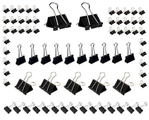 black binder clips sizes