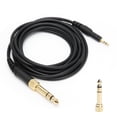 thumbnail image 2 of Ccdes Extensión de cable de audio estéreo, cable de audio de alambre de cobre OFC Cable auxiliar Cable de audio auxiliar para auriculares Technica M40X para auriculares Technica, 2 of 8