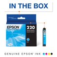 thumbnail image 2 of Cartucho de tinta Epson T220 DuraBrite Ultra Cyan T220220-S (x2), 2 of 5