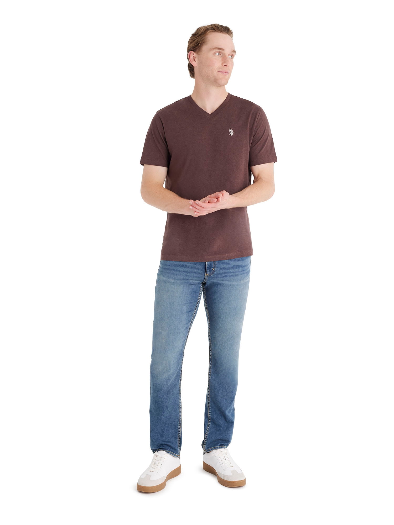 U.S. Polo Assn. Men's Basic Short Sleeve V-Neck T-Shirt