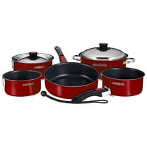 Magma Ceramica Non-Stick 10 Piece Induction Compatible "Nesting" Cookware Set