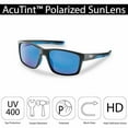 thumbnail image 3 of Flying Fisherman Freeline Polarized Sunglasses - Matte Black/Smoke Blue Mirror, 3 of 7
