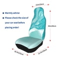 thumbnail image 4 of Sikiie Teal Turquoise 1 Car Seat Protector 2 Pack Car Seat Cushion Mat, Car Seat Covers for SUV, Truck, Van, 4 of 7