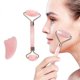 thumbnail image 2 of Jade Roller And Gua Sha Tool Set Rose Quartz Scraping Real Anti-aging, 2 of 5