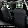 thumbnail image 2 of Goofa Green White Lumberjack Plaid Pattern 2 PCS Car Headrest Cover, Headrest Protector,Universal Interior Car Accessories, 2 of 6