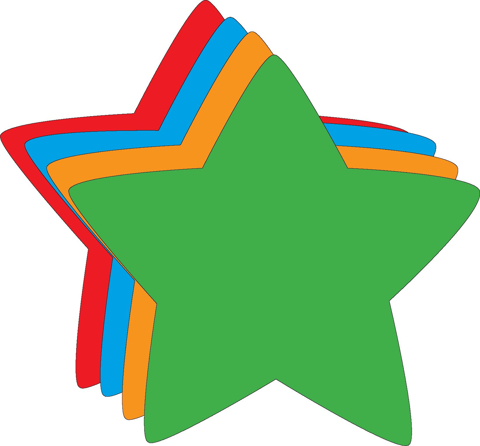 Large Assorted Color Star