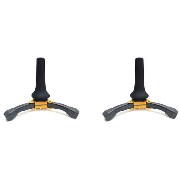 2X Folding Portable Saxophone Bracket Holder Stand Trumpet Instrument for Soprano Clarinet Flute Wind Instrument Holder