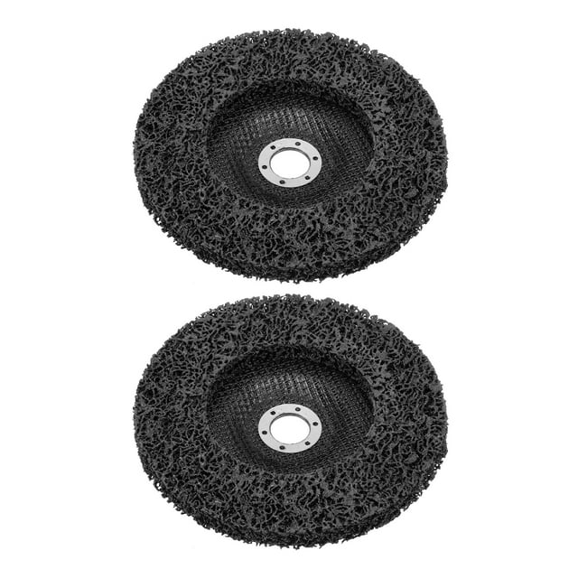 Uxcell 2 Pcs Roues Dénudées 7"x7/8 Pouces pour Moulin d'Angle Noir
