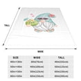thumbnail image 5 of Bingfone Summer Gnome,Cute Gnome Print Flannel Fleece Blanket Throw Blanket For Bed,Sofa,Couch,Travel,Camping(40"X30"), 5 of 9