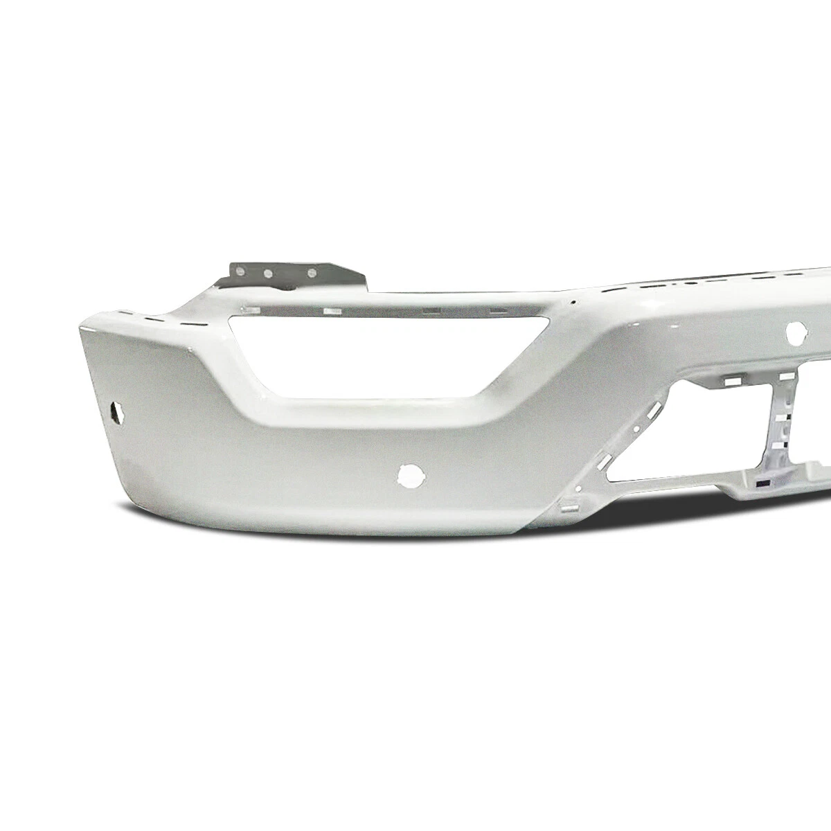 Fit For Ford F-150 2021-2023 Star White Front Bumper With fog light holes and 6 Sensor Holes
