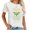 White, variant on Funny Vegetarian Gift Tequila Is Vegan Avocado Pla Women's Short Sleeve Shirt with Fashionable Graphics