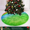 thumbnail image 6 of FMSHPON Beautiful Clover Leaves Xmas Christmas Tree Skirt Stand Mat for Holiday Party Decoration Indoor Outdoor 48 inches, 6 of 6