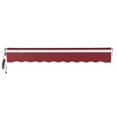 thumbnail image 4 of Awntech 24' x 10' Maui Left Motor Left Motorized Patio Retractable Awning, Burgundy, 4 of 6
