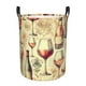 thumbnail image 1 of Fotbe Wine Cesto de Ropa con Asas, Cesto Impermeable de Gran Capacidad, Bolsa de Lavado para Dormitorio, Cesto de Ropa con Ruedas y Asas-Medium, 1 of 6