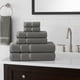 thumbnail image 2 of Juego de 6 Toallas de Microfibra Suaves y Absorbentes Gris | Cuerpo, Manos y Facial | Kyuden Home KYUDEN HOME Classy, 2 of 4