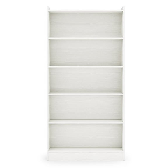Resenkos Bookshelf, Storage Shelf, Bookcase,Wood Bookcase, 72" Tall Bookshelf with 6-Tier Open Storage Shelves,White(5-Tier)