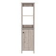 thumbnail image 1 of FM FURNITURE Arctic 16"W Modern Engineered Wood Linen Cabinet in Light Gray, 1 of 8