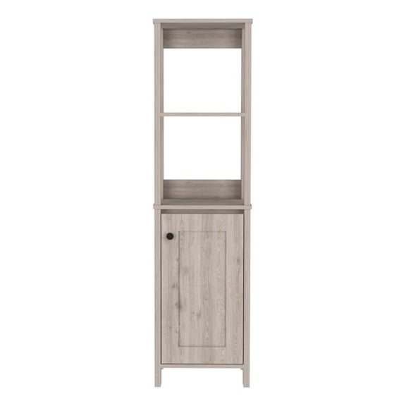 Arctic Linen Cabinet; With Four Shelves; Single Door Cabinet