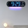 thumbnail image 4 of relayinert Digital Alarm Clock With LED Display And Temperature Indicator 1. Ten Speed Automatic Photosensitivity 2. Ten Level Colorful, 4 of 6