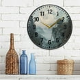 thumbnail image 3 of Yayeee Wall Clock Battery Operated 11.9" Silent Quartz Non-Ticking for Living Room Decor, Moon and House, 3 of 8