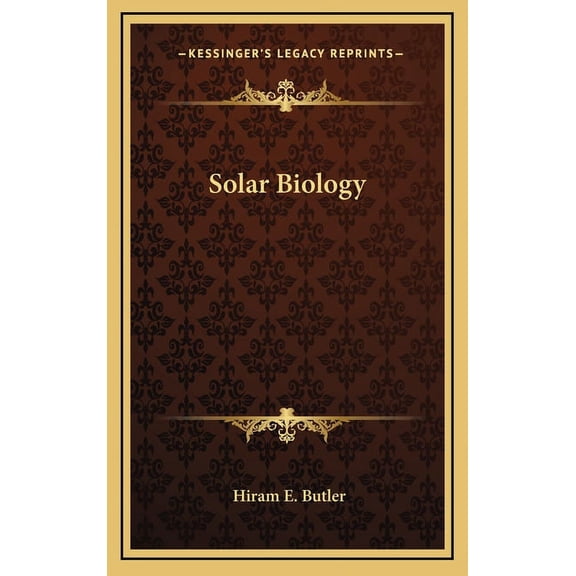 Solar Biology (Hardcover)