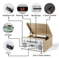 thumbnail image 3 of Crosley Carter 7-In-1 Record Player with Speakers and Wireless Bluetooth- Audio Turntables, 3 of 14