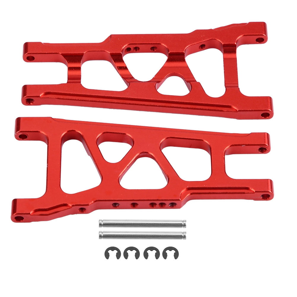 4-Pack Aluminum Front & Rear Suspension A-Arms Replacement of 3655 for Traxxas 1/10 Slash 4x4 RC Car Upgrade Parts Hop Ups 