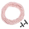 thumbnail image 1 of Corde de Démarrage à Rappel avec Poignée, 4.5mm Dia 100m 328 Pieds Corde de Traction en Polyester, Rouge et Blanc, 1 of 7