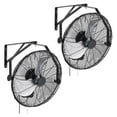 thumbnail image 1 of KFFKFF Wall Mount Fan, 18 in Wall Mounted Hanging Fan with IP44-rated Protection, 3-Speed, Long Airflow Distance, Adjustable Rotation Angle, Powerful for Industry, 2 Pack, 1 of 9