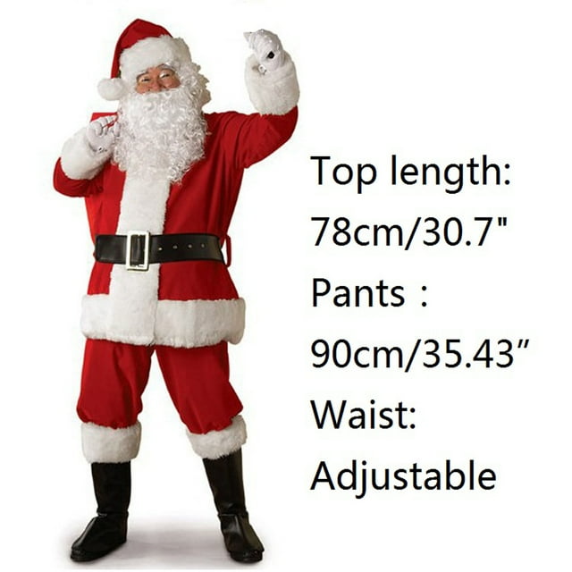Disfraz de santa claus ANGGREK unisex cosplay conjunto de disfraces para fiesta y navidad