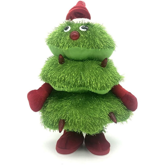 Funny Electric Singing and Dancing Christmas Tree, Santa Clause, Plush Toy, Music Box, Ornaments Decor