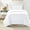 Bright White, variant on Lightweight Microfiber 3 Piece Duvet Cover Set with Zipper Closure, Full/Queen, Bright White, Solid