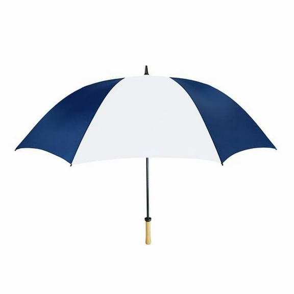 42 in. Spectrum Auto Open Umbrella, Navy Blue & White