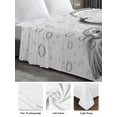 thumbnail image 6 of Modern Elephant King Size Flat Sheet, Wrinkleproof & Fadeproof Cooling Flat Bed Sheet Only, Grey Modern Art Bathtub Breathable Soft Bedding Top Sheets 105 x 98 Inches, 6 of 8